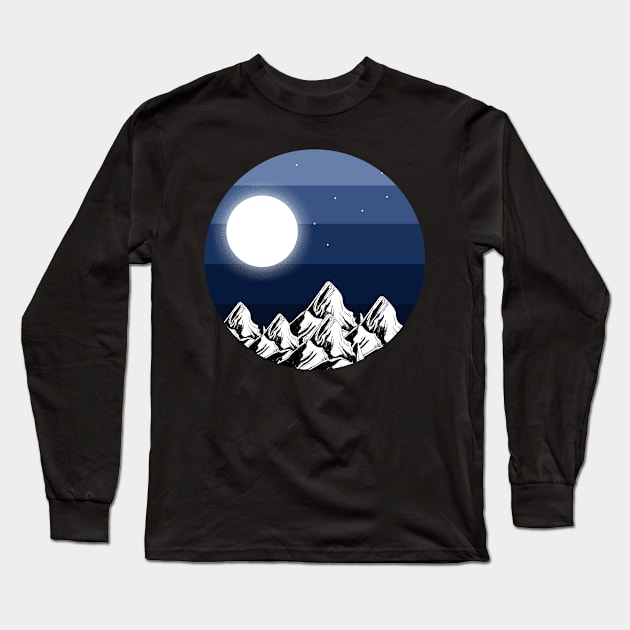 Moonlighting Long Sleeve T-Shirt by Maroon55